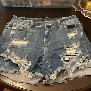 Judy Blue Distressed Jean Shorts